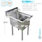 Amgood Stainless Steel Utility Sink. Bowl 24 in. x 18 in. x 14 in. With Faucet SINK 182414 - FAUCET - alternate 8